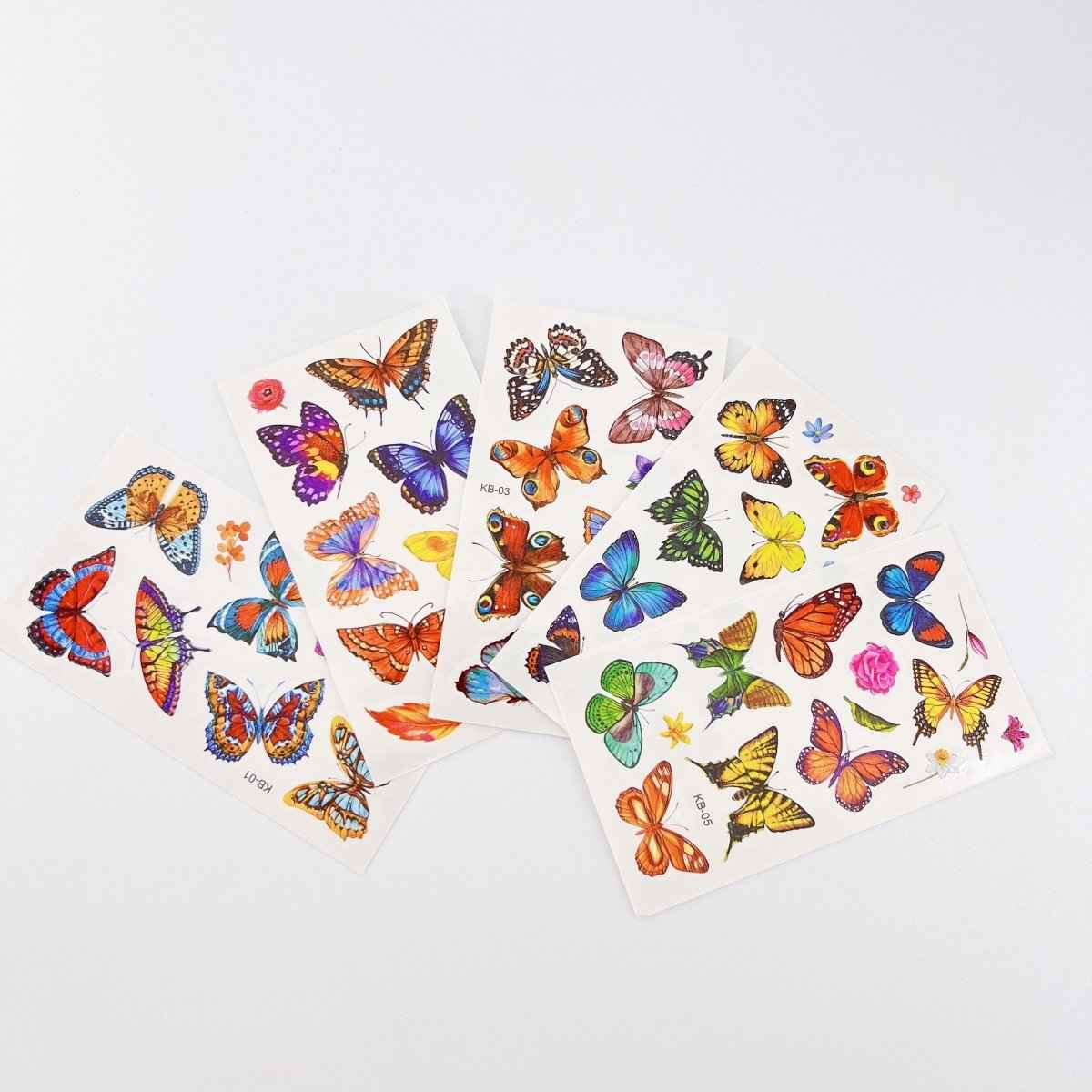 Waterproof Butterfly Tattoos – 10 Sheets for Parties and Events