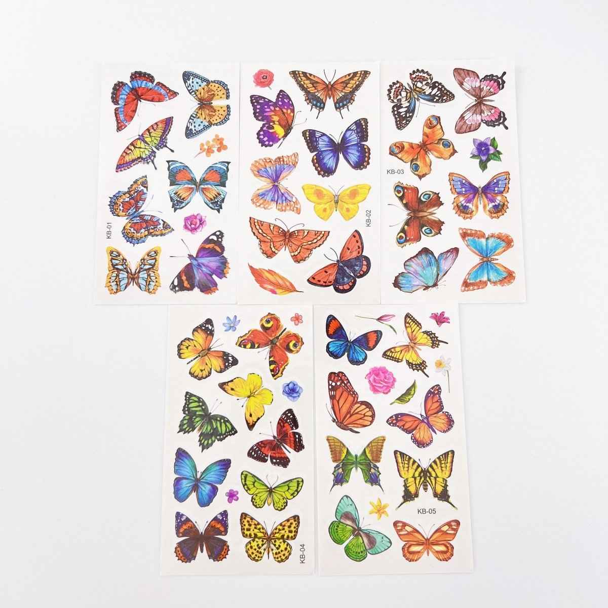 Waterproof Butterfly Tattoos – 10 Sheets for Parties and Events