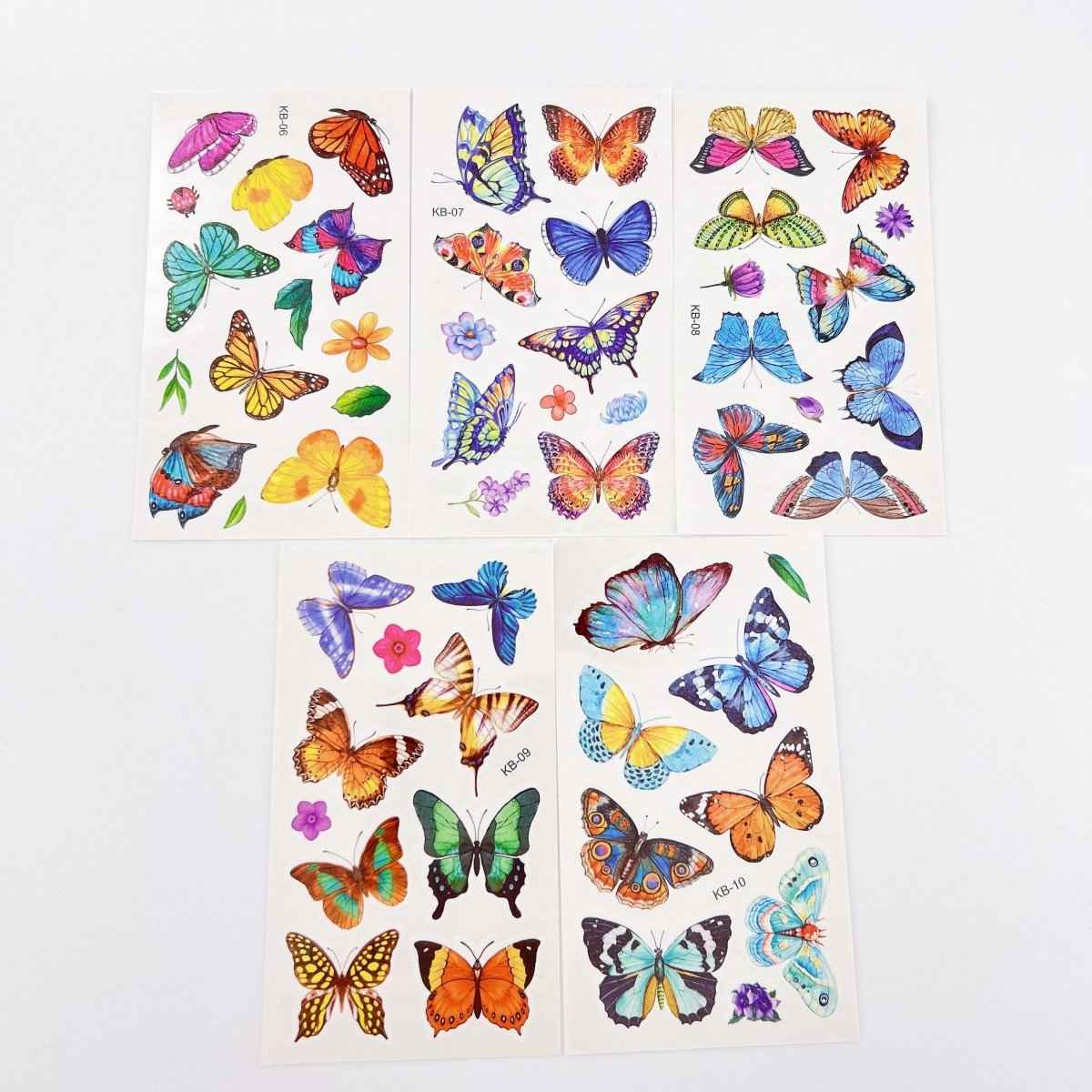 Waterproof Butterfly Tattoos – 10 Sheets for Parties and Events