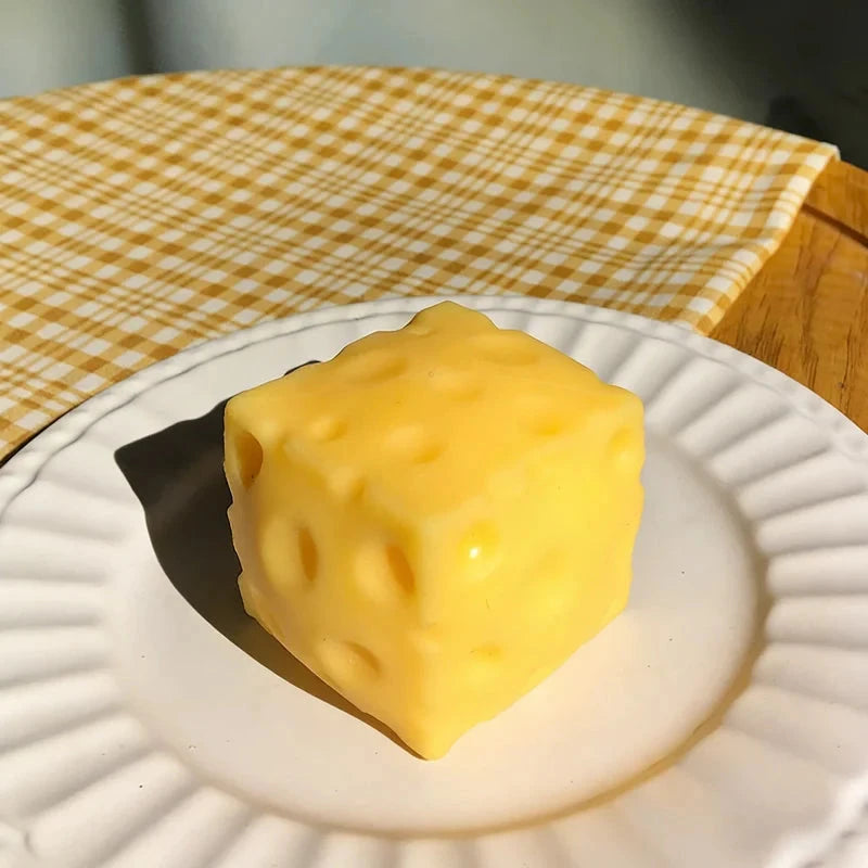 Cheese Squishy Stress Toy | Slow Rebound Squeeze Fidget Ball