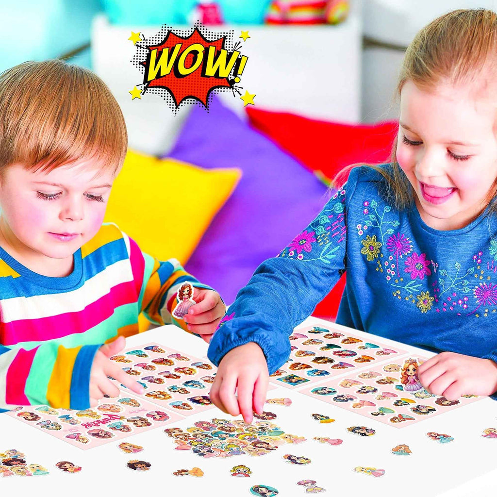Princess Sticker Sheets – 100pcs Colorful Vinyl for DIY Projects