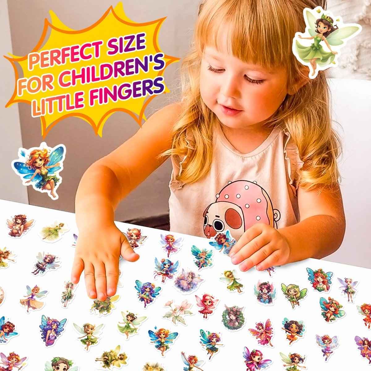 50 Fairy Vinyl Stickers – Waterproof, UV-Proof, No Duplicate Set