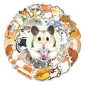 50 Hamster Vinyl Stickers – Waterproof Cute Decals for Decor