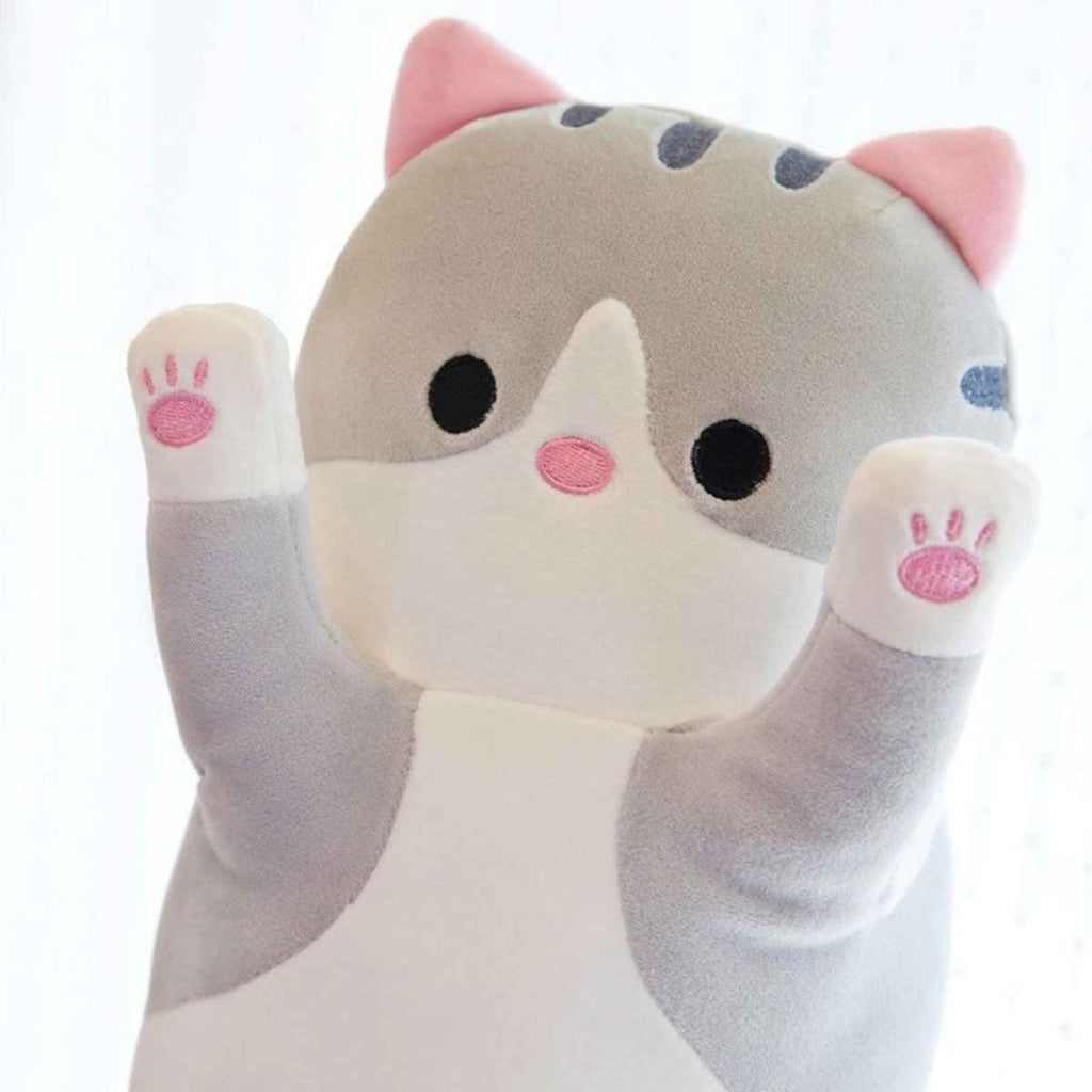 Long Cat Plush Pillow – 26" Soft Cuddly Gift for Kids