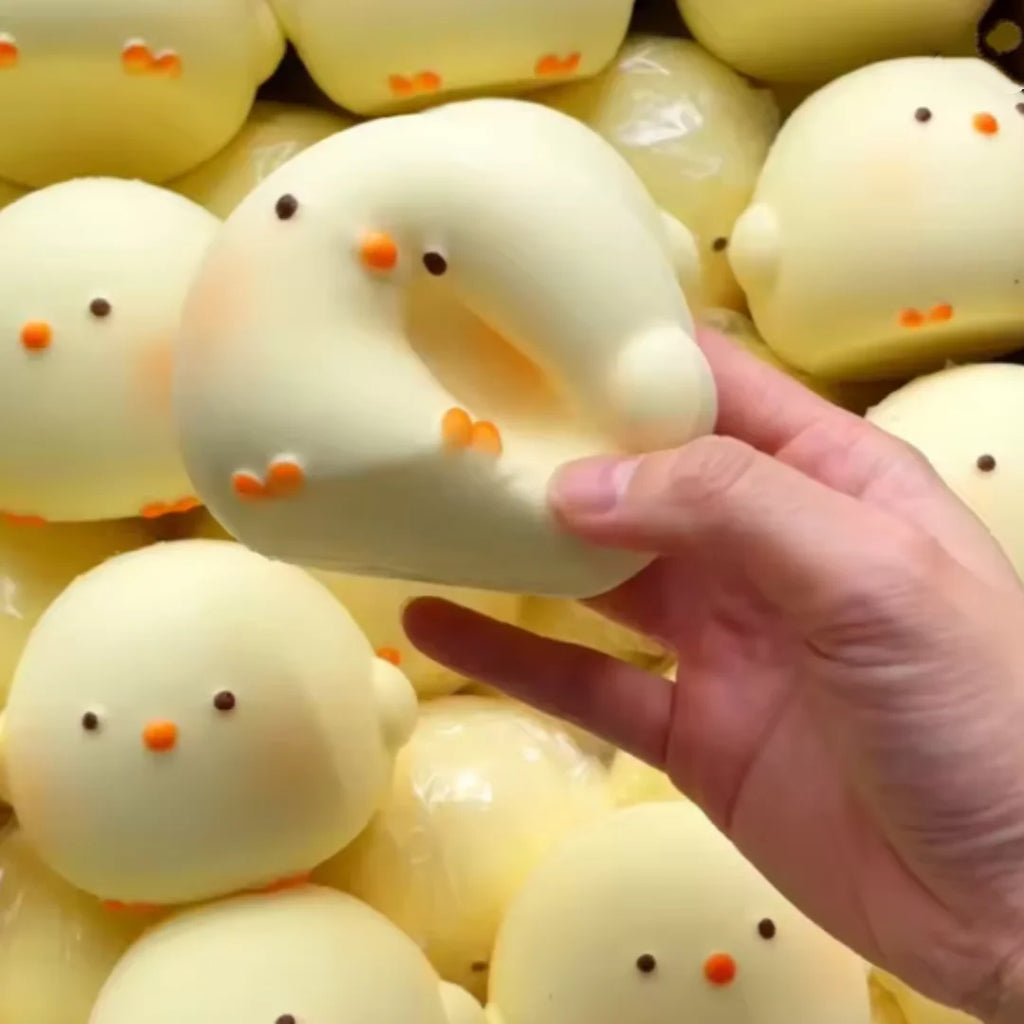 Cute Chick Squishy Squeeze Toy | Slow Rising Stress Relief Sensory Fidget for Anxiety and ADHD