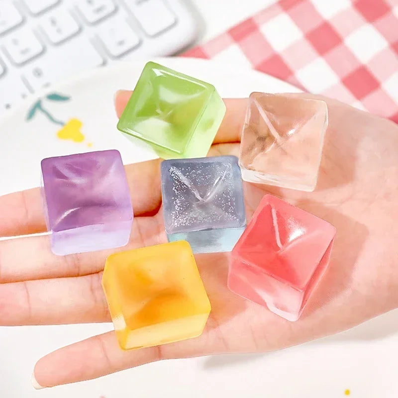 5/10Pcs Ice Cube Fidget Toy Set | Stress Relief Squishy Sensory Toys