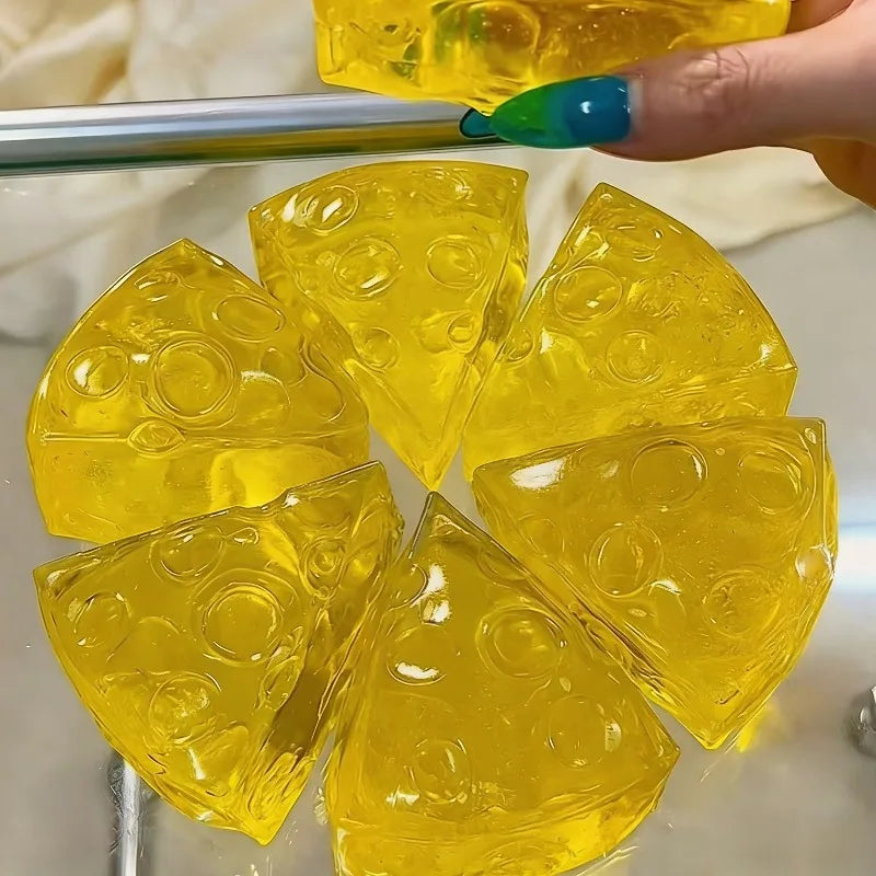 Honey Cheese Squishy Toy | Soft Mochi Stress Relief Squeeze Cube