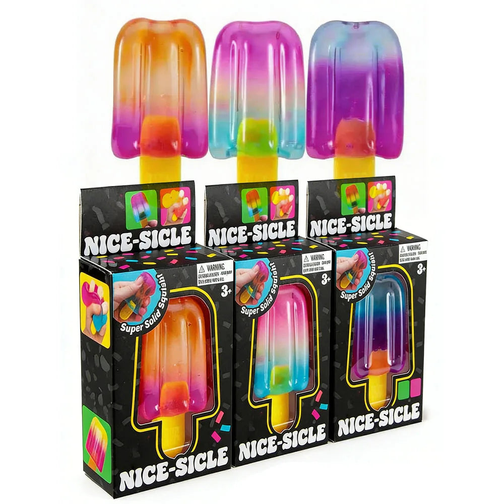 Nice Sicle Squishy Cube | Soft Sensory Stress Relief Fidget Toy