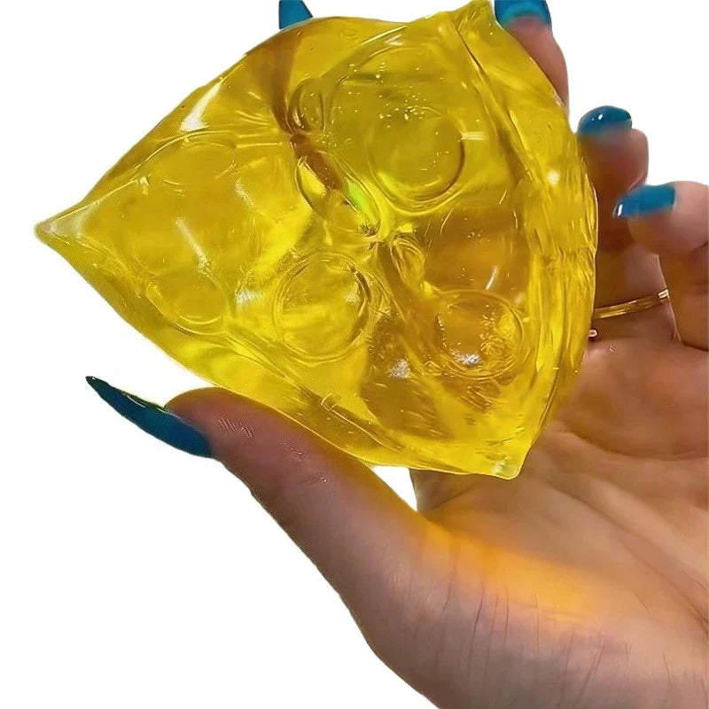 Honey Cheese Squishy Toy | Soft Mochi Stress Relief Squeeze Cube