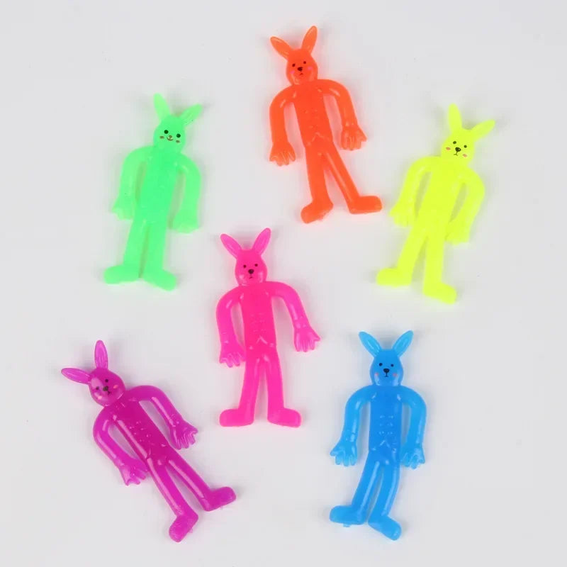 Fun Stretchy Smiling Face Rabbit Squishy Toy | 10 or 20 Pack Party Favor
