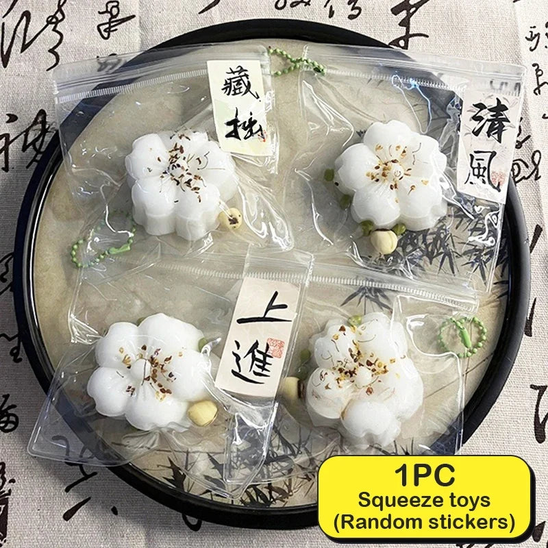 Cute Simulation Flower Cake Squishy Toy | Stress Relief Mochi Pinching Toy