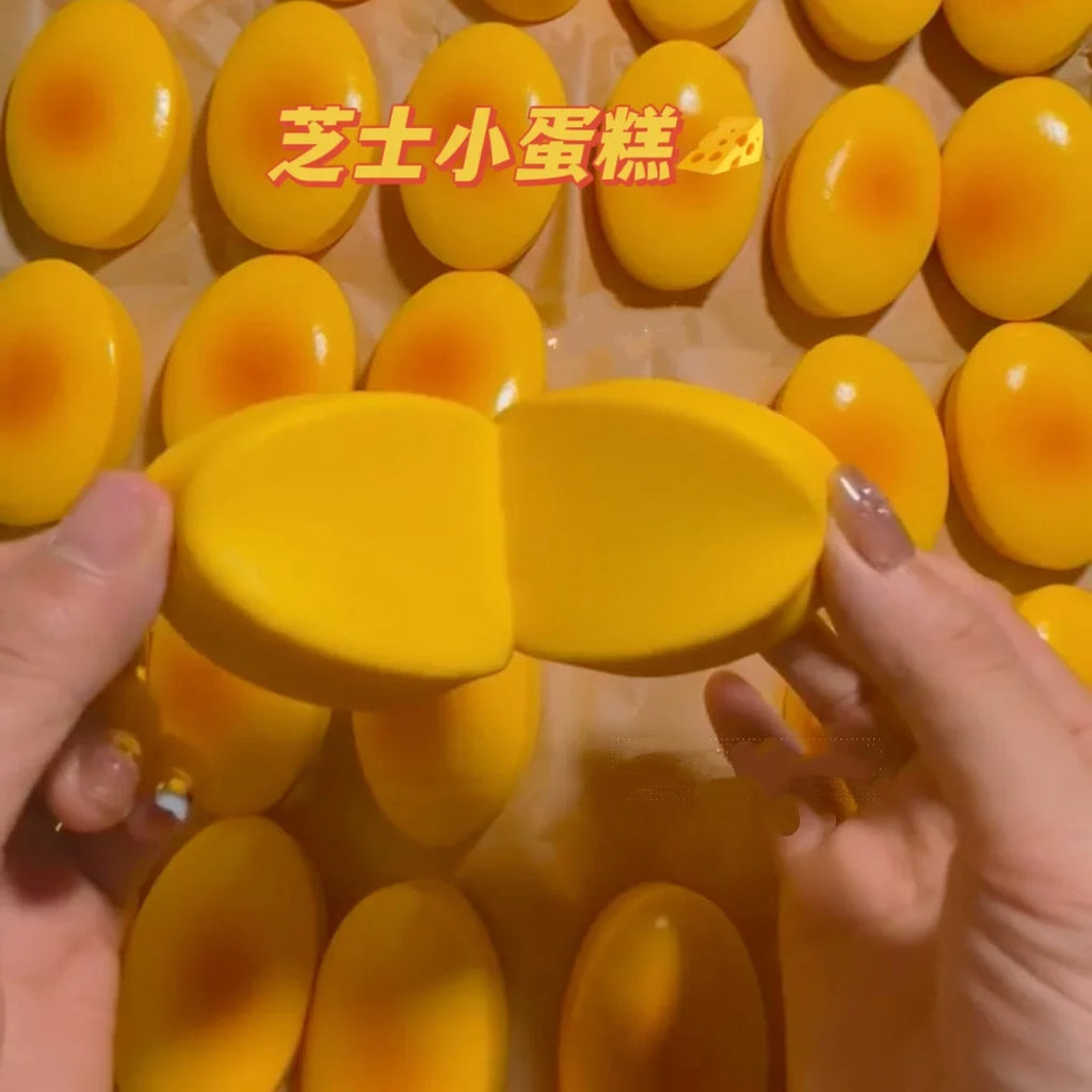 Squishy Cheese Cake Bread Toy | Slow Rising Sensory Fidget for Stress Relief