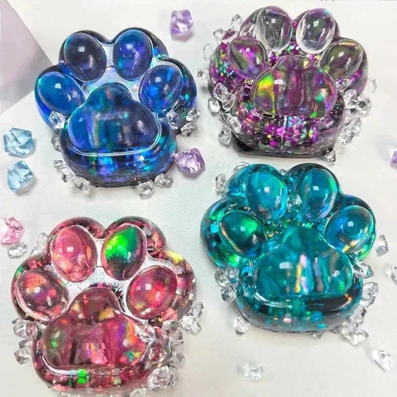 Taba Squishy Cat Paw Fidget Toy | Kawaii Stress Relief Squeeze Toy