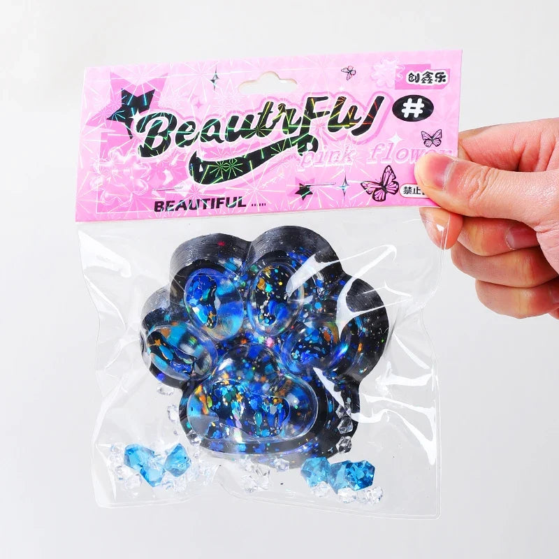 Taba Squishy Cat Paw Fidget Toy | Kawaii Stress Relief Squeeze Toy