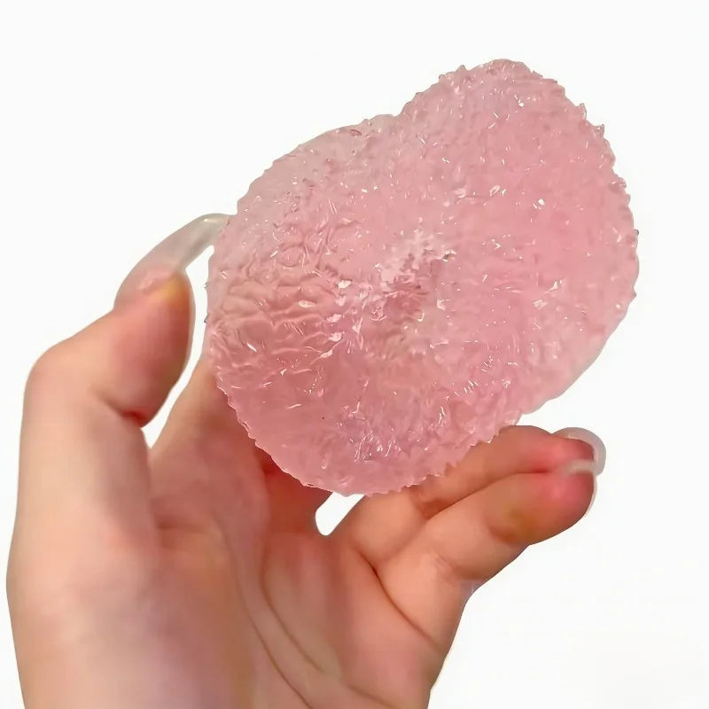 Squishy Ice Ball Fidget Toy | Super Soft Pink Mochi Slow-Rebound Stress Relief