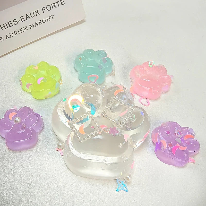 Glow Cat Paw Squishy Toy | Stress Relief and Luminous Decompression Toy