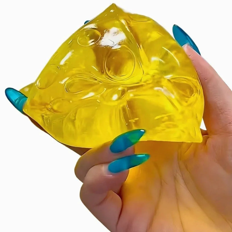 Honey Cheese Squishy Toy | Soft Mochi Stress Relief Squeeze Cube