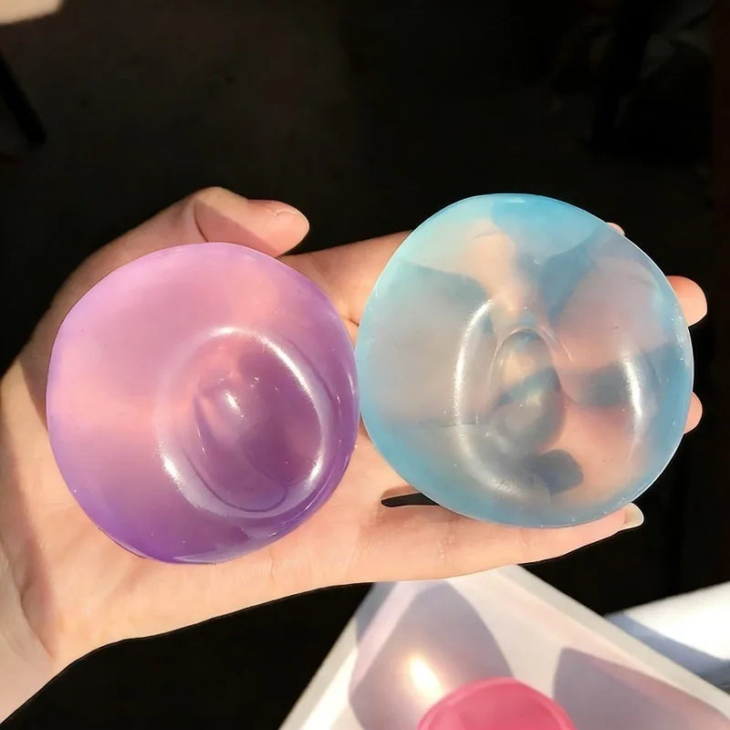 Transparent Mochi Squishy Toy | Coconut Oil Maltose Sensory Fidget for Adults