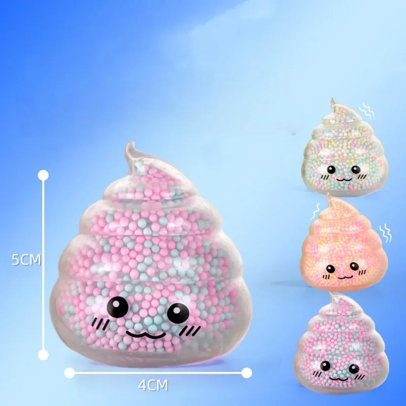2PCS Squishy Poop Stress Relief Balls | Colorful Fidget Toys for Stress and Fun