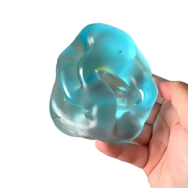 Blue Maltose Squishy Toy | Slow Rebound Sensory Fidget for Stress Relief