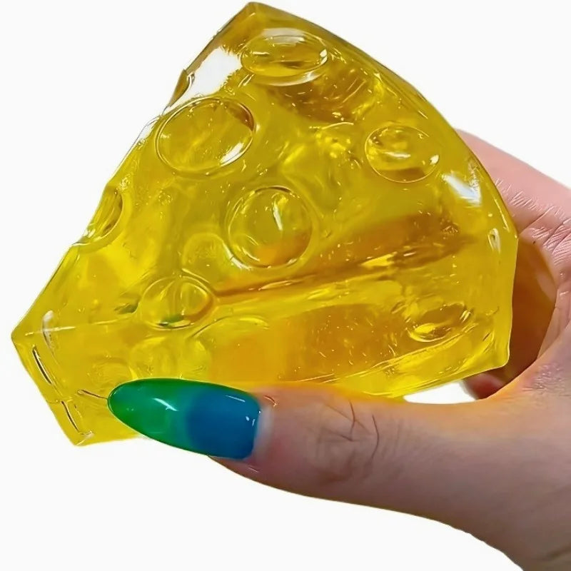 Honey Cheese Squishy Toy | Soft Mochi Stress Relief Squeeze Cube