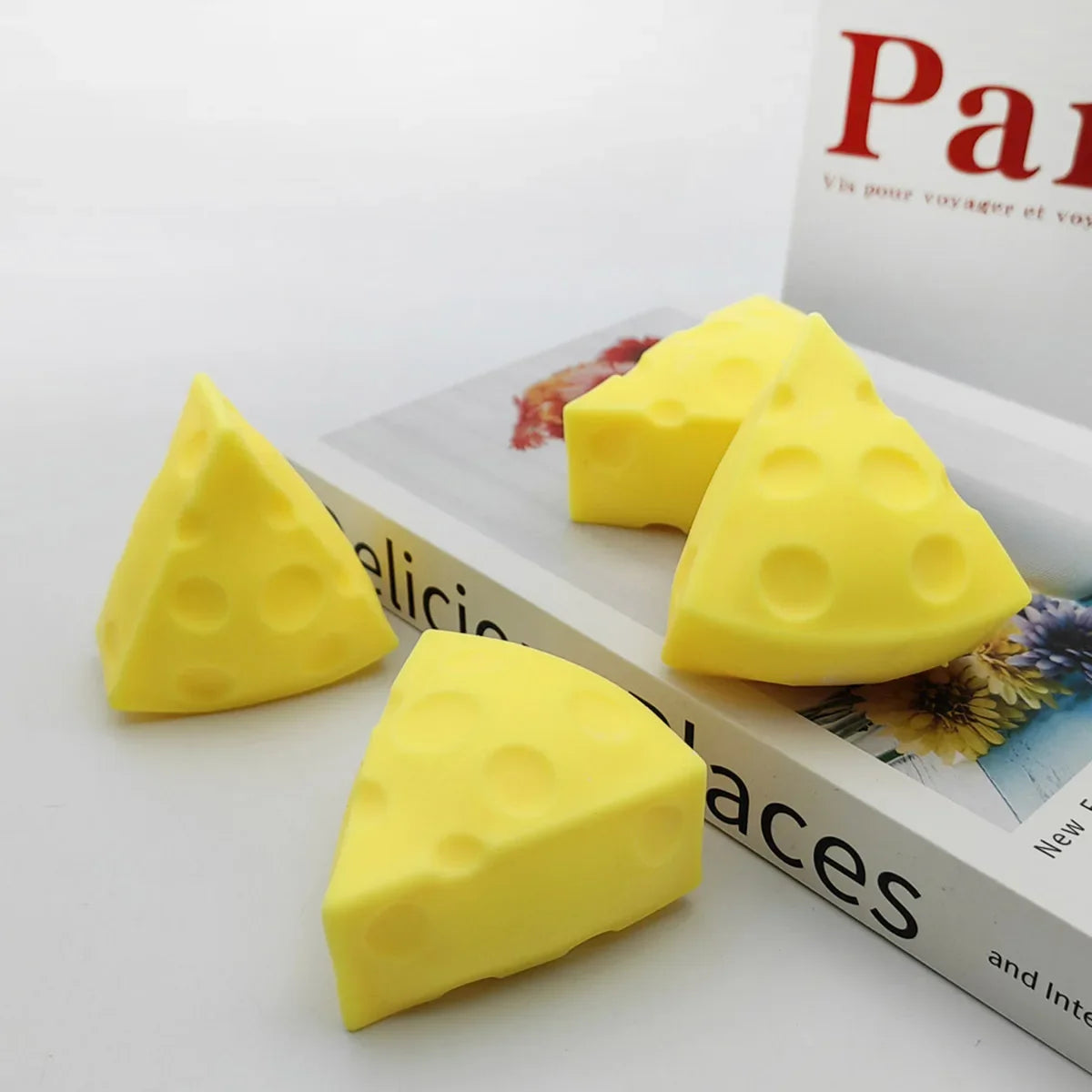Cheese Squishy Toy | Soft Slow Rebound Stress Relief Fidget Toy for Adults