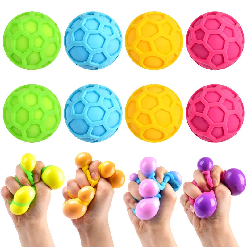 Tennis Ball Squishy Stress Toy | Colorful Kneading Dough Stress Reliever