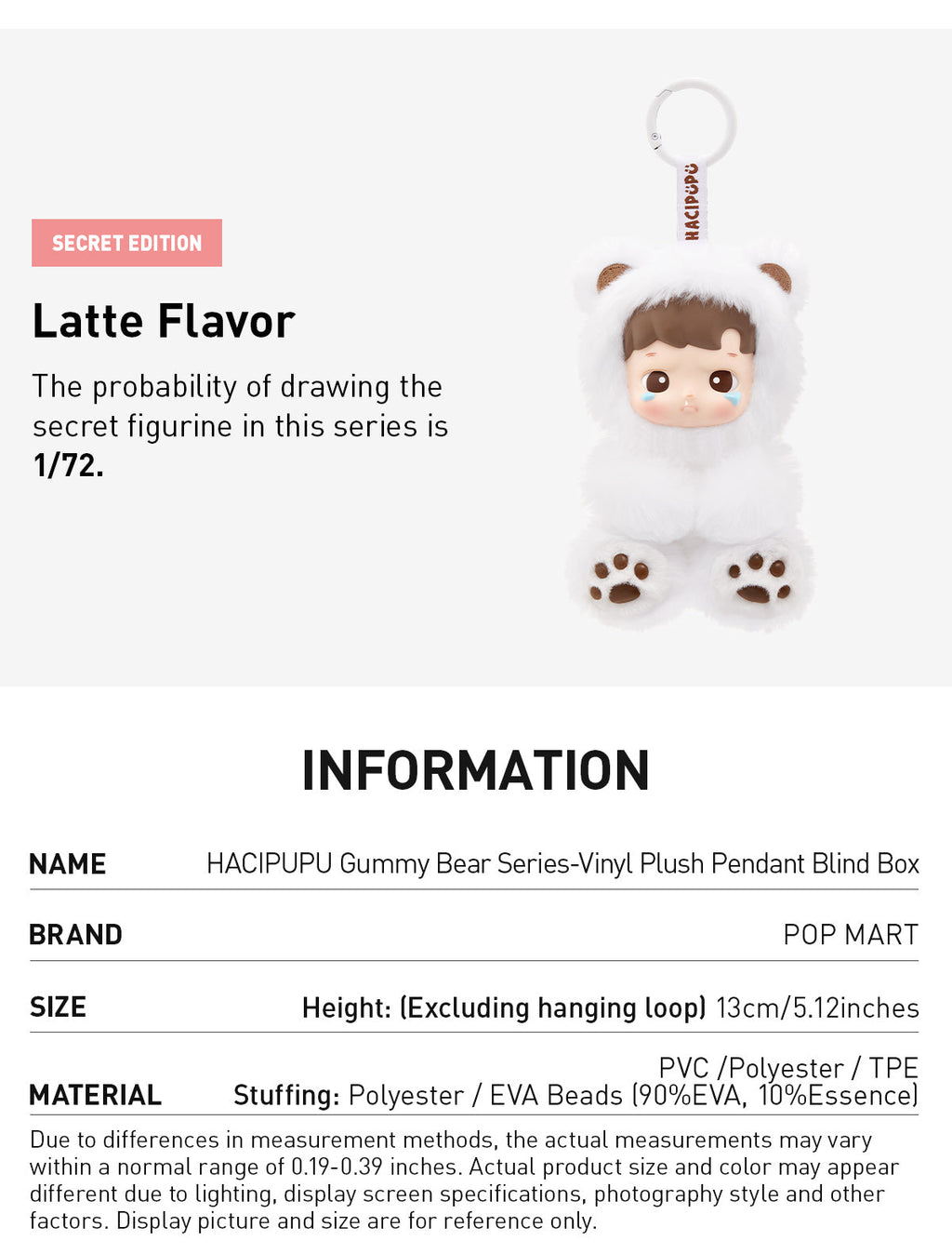 Hacipupu Gummy Bear Series - Vinyl Plush Pendant