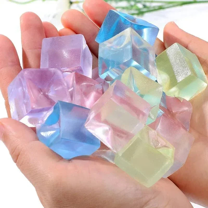 5/10Pcs Ice Cube Fidget Toy Set | Stress Relief Squishy Sensory Toys