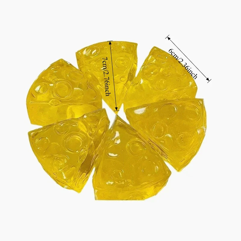 Honey Cheese Squishy Toy | Soft Mochi Stress Relief Squeeze Cube