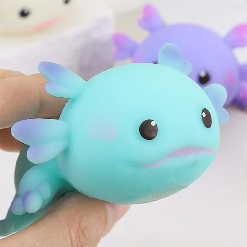 Axolotl Squeeze Ball | Cute Stress Relief Squishy Toy