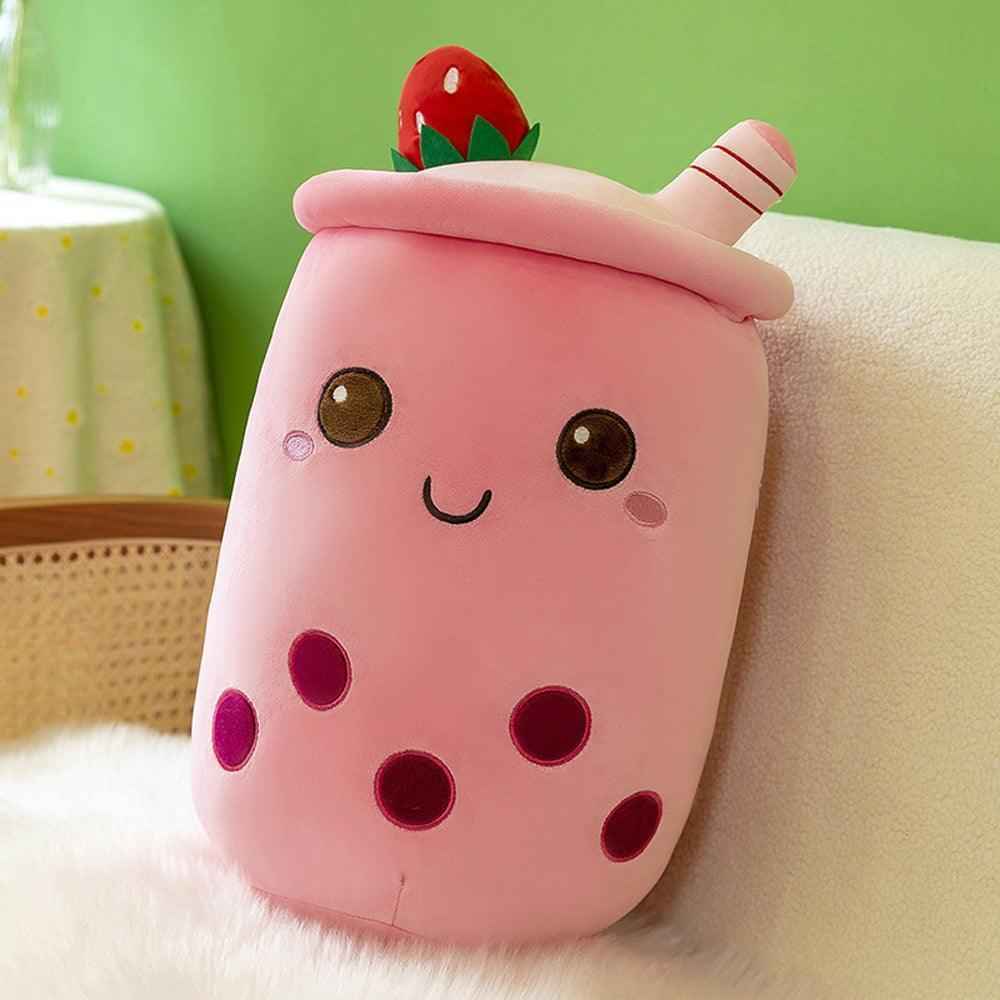 Boba Stuffed Animal, Bubble Tea Toy, Ultra Soft Spandex Fabric, 25cm 35cm Kawaii Figure, Cute Room Decor For Her