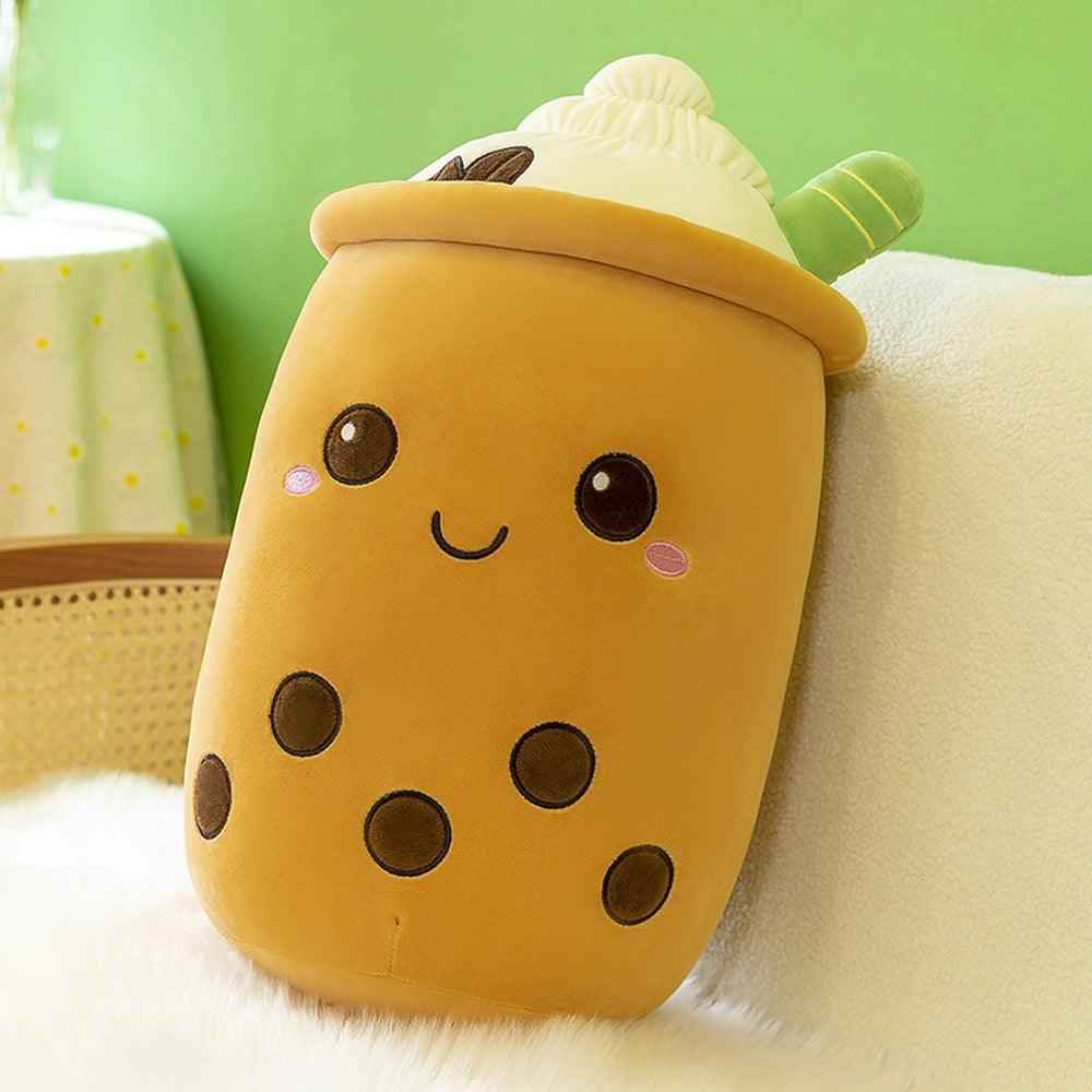 Boba Stuffed Animal, Bubble Tea Toy, Ultra Soft Spandex Fabric, 25cm 35cm Kawaii Figure, Cute Room Decor For Her
