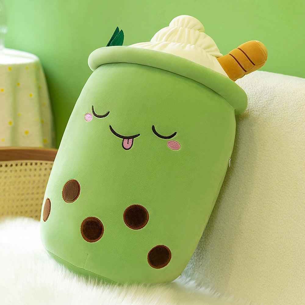 Boba Stuffed Animal, Bubble Tea Toy, Ultra Soft Spandex Fabric, 25cm 35cm Kawaii Figure, Cute Room Decor For Her