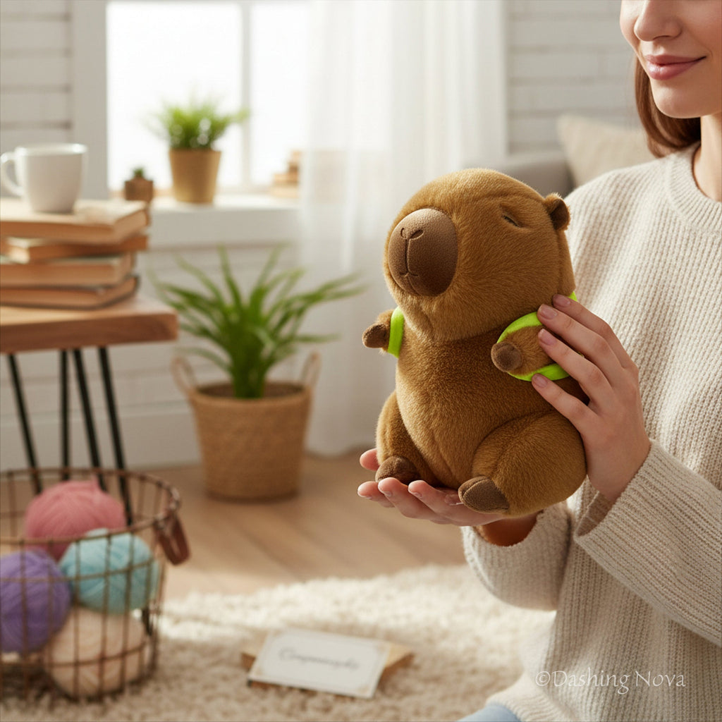 Super Soft Capybara Stuffed Animal Premium Plush Fabric Kids Cute Toy