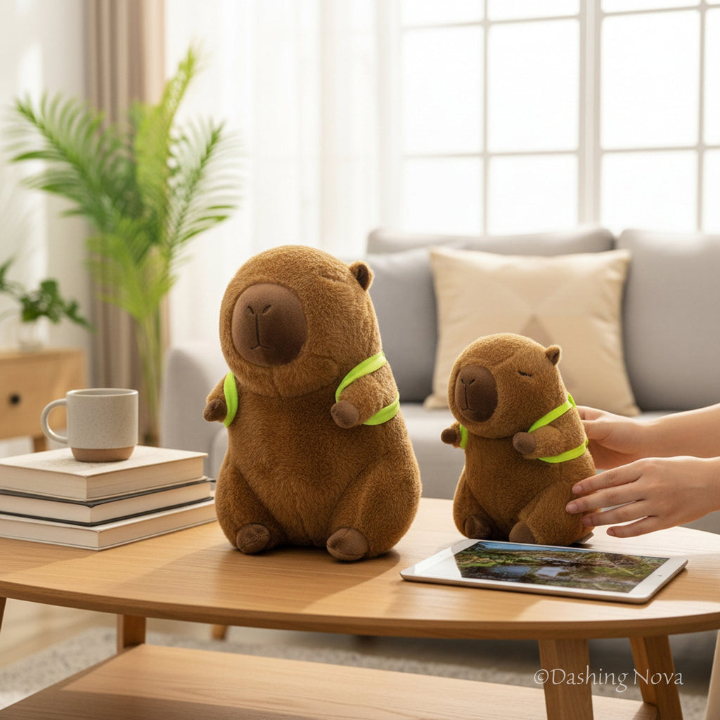 Super Soft Capybara Stuffed Animal Premium Plush Fabric Kids Cute Toy