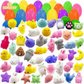 Mochi Squishy Toy Filled Easter Eggs | Mystery Animal Stress Relief Toys for Kids and Adults